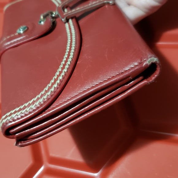 Authentic vintage Dior red leather wallet - Picture 4 of 12